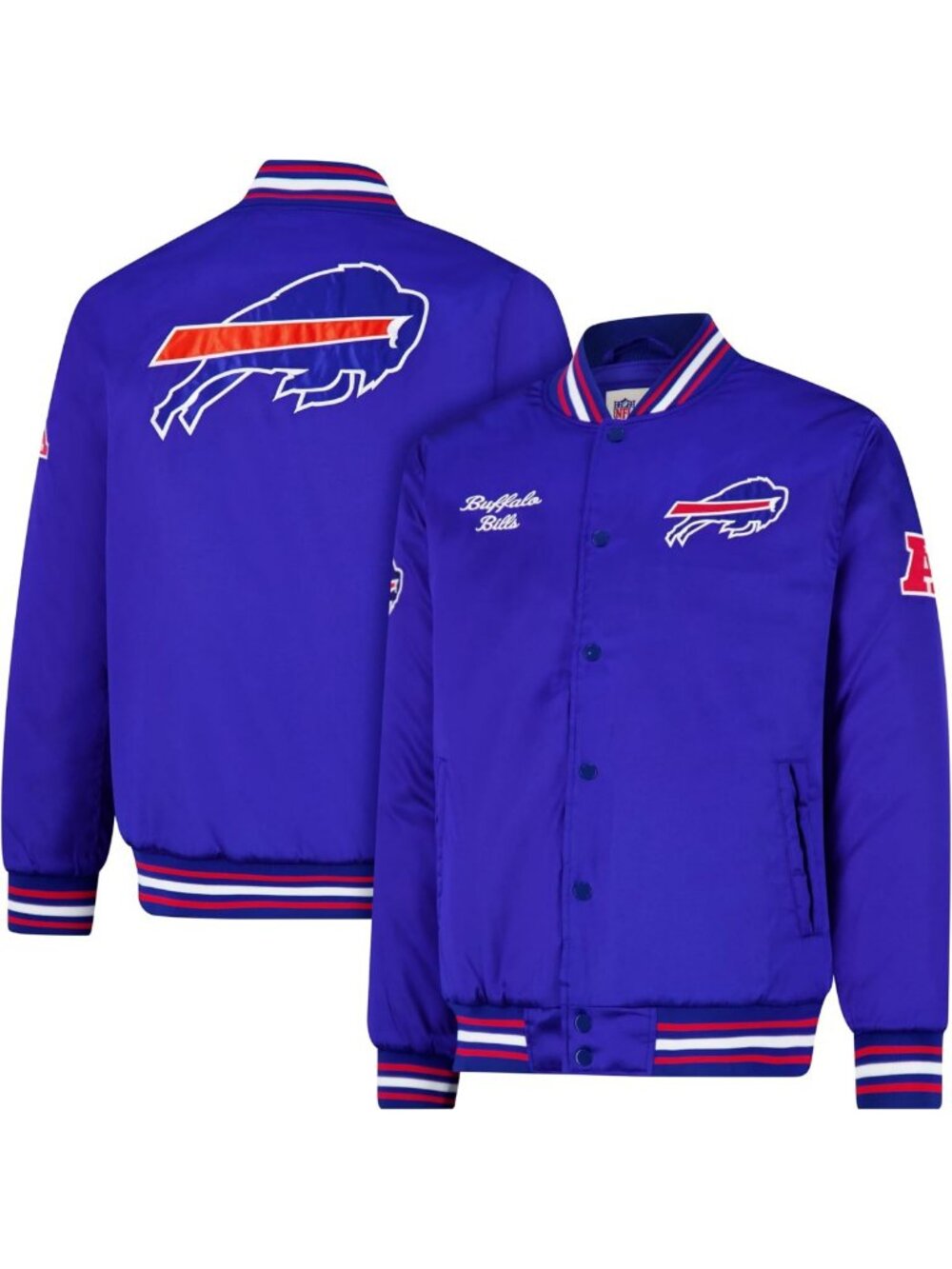 Stylish Men's NFL Satin Jacket - Official Team Colors, Lightweight & Trendy